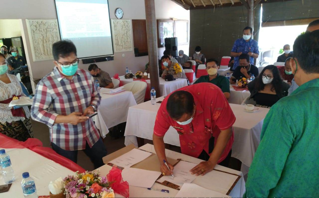 Penandatanganan Mou Evakuasi Vertikal Dengan 7 Hotel Di Tanjung Benoa Di Hotel Peninsula Bay Resort
